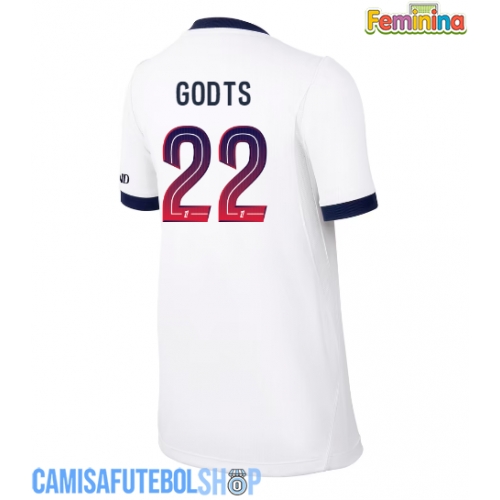 Camisa de time de futebol Paris Saint-Germain Mika Godts #22 Replicas 2º Equipamento Feminina 2026-27 Manga Curta